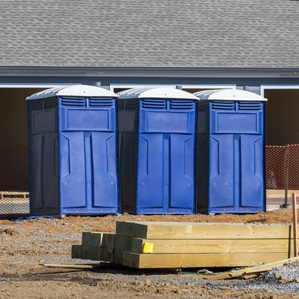 is there a specific order in which to place multiple portable restrooms in De Berry